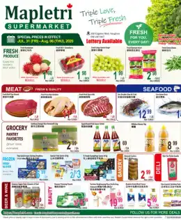 Mapletri Supermarket Mapletri Supermarket Flyer July 31 to August 6