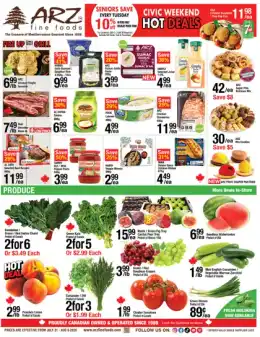 Arz Fine Foods Arz Fine Foods Flyer July 31 to August 6