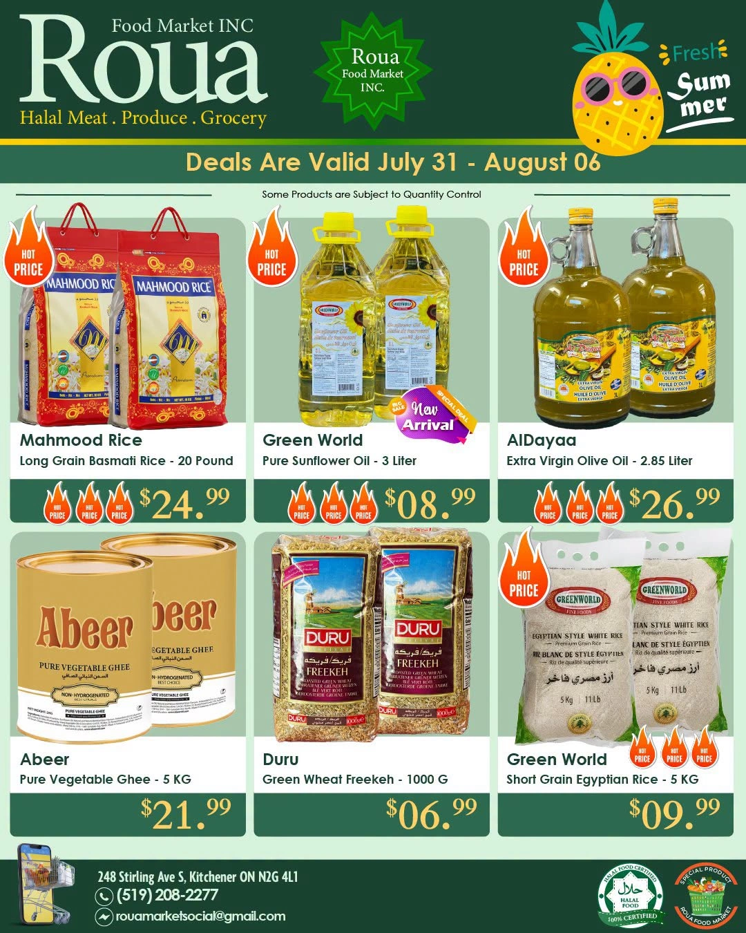 Roua Food Market flyer page 1