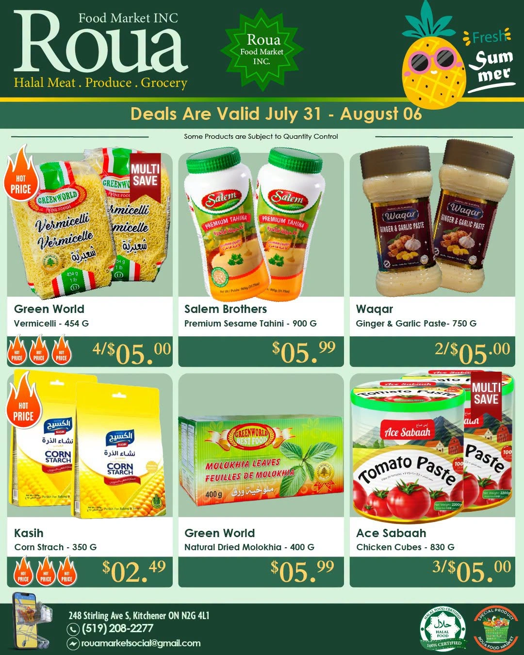 Roua Food Market flyer page 2