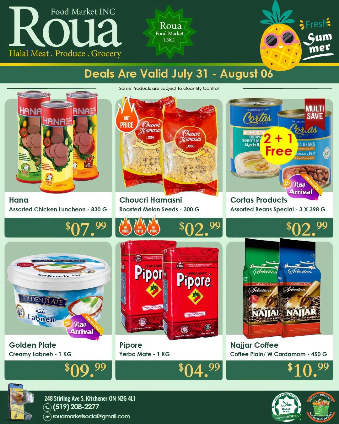 Roua Food Market flyer page 3