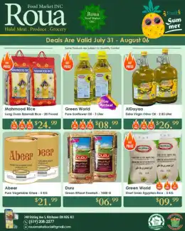 Roua Food Market Roua Food Market Flyer July 31 to August 6