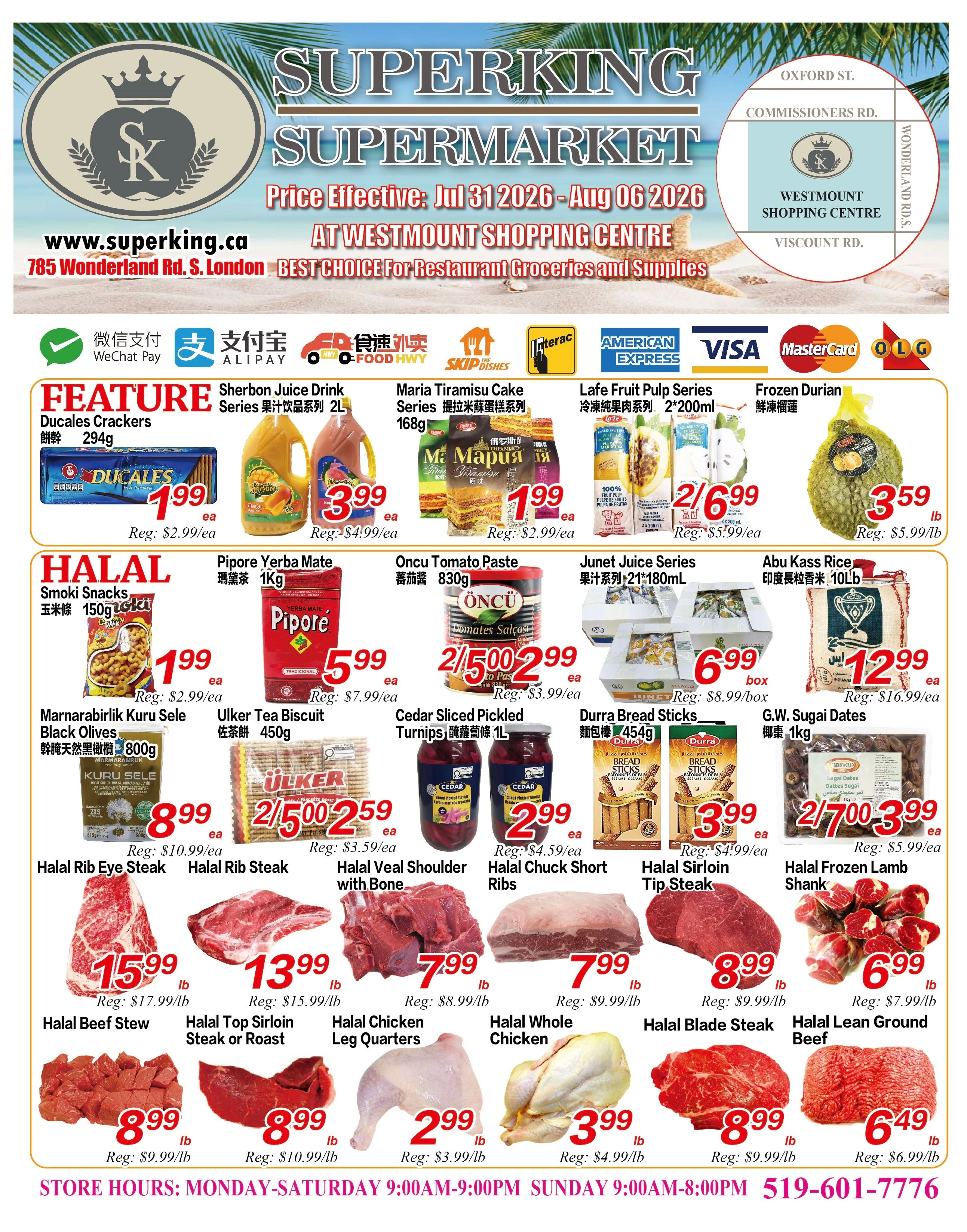 SuperKing Supermarket flyer page 1