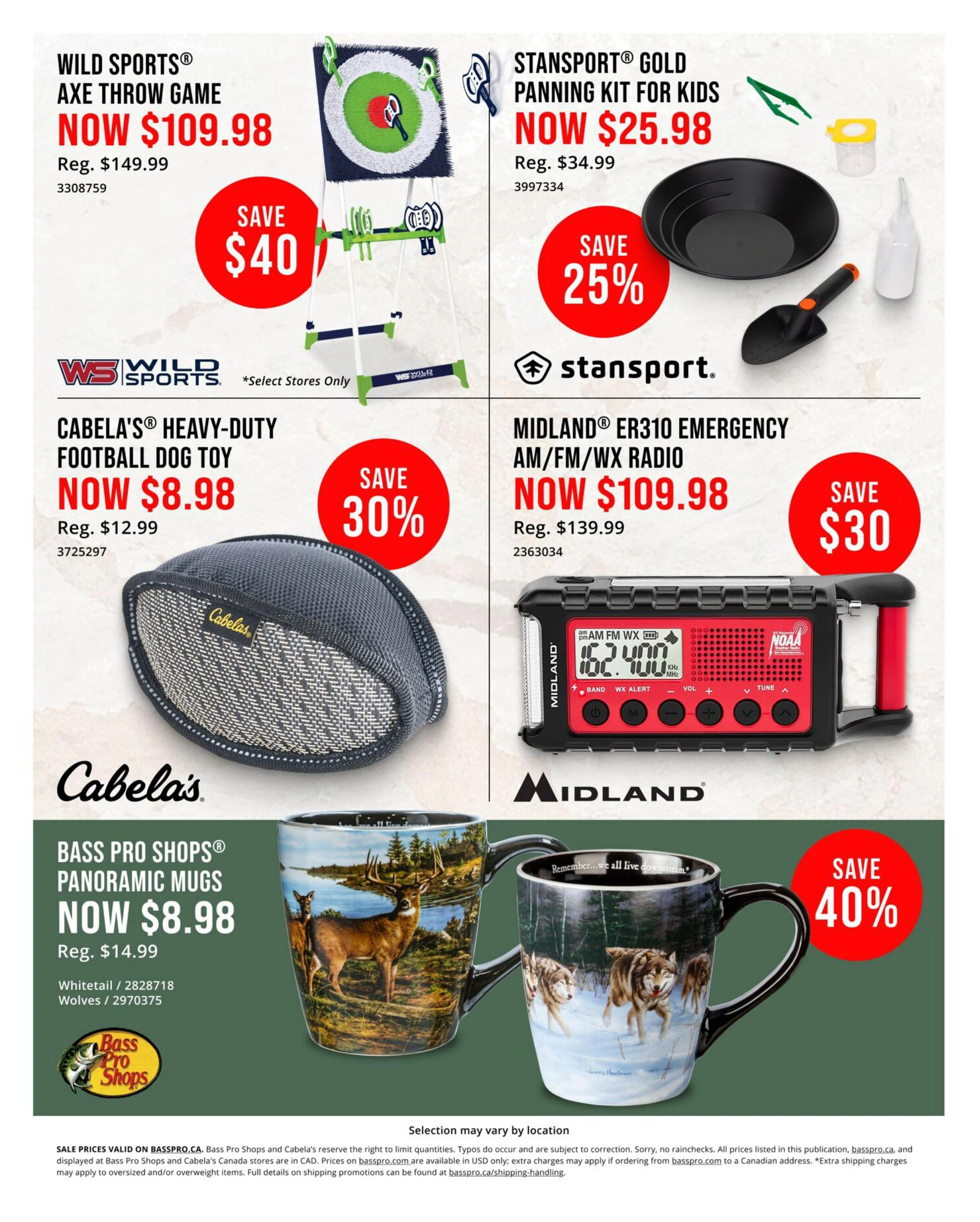 Bass Pro Shops flyer page 10