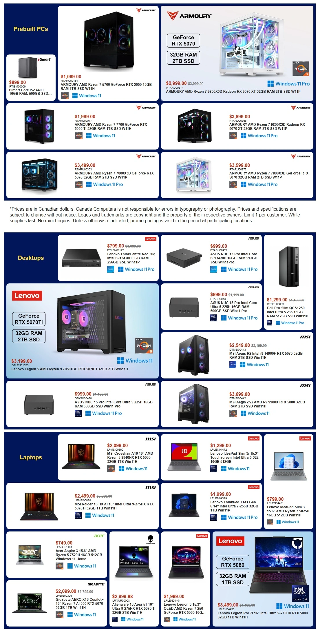 Canada Computers flyer page 1