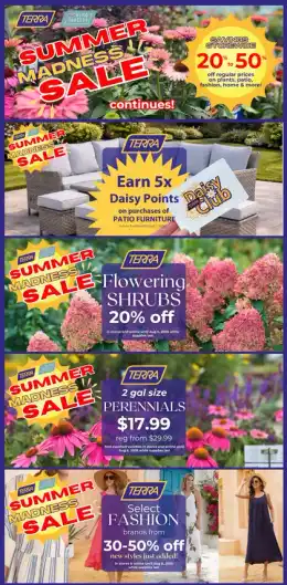 Terra Green Houses Terra Greenhouses Flyer July 31 to August 6