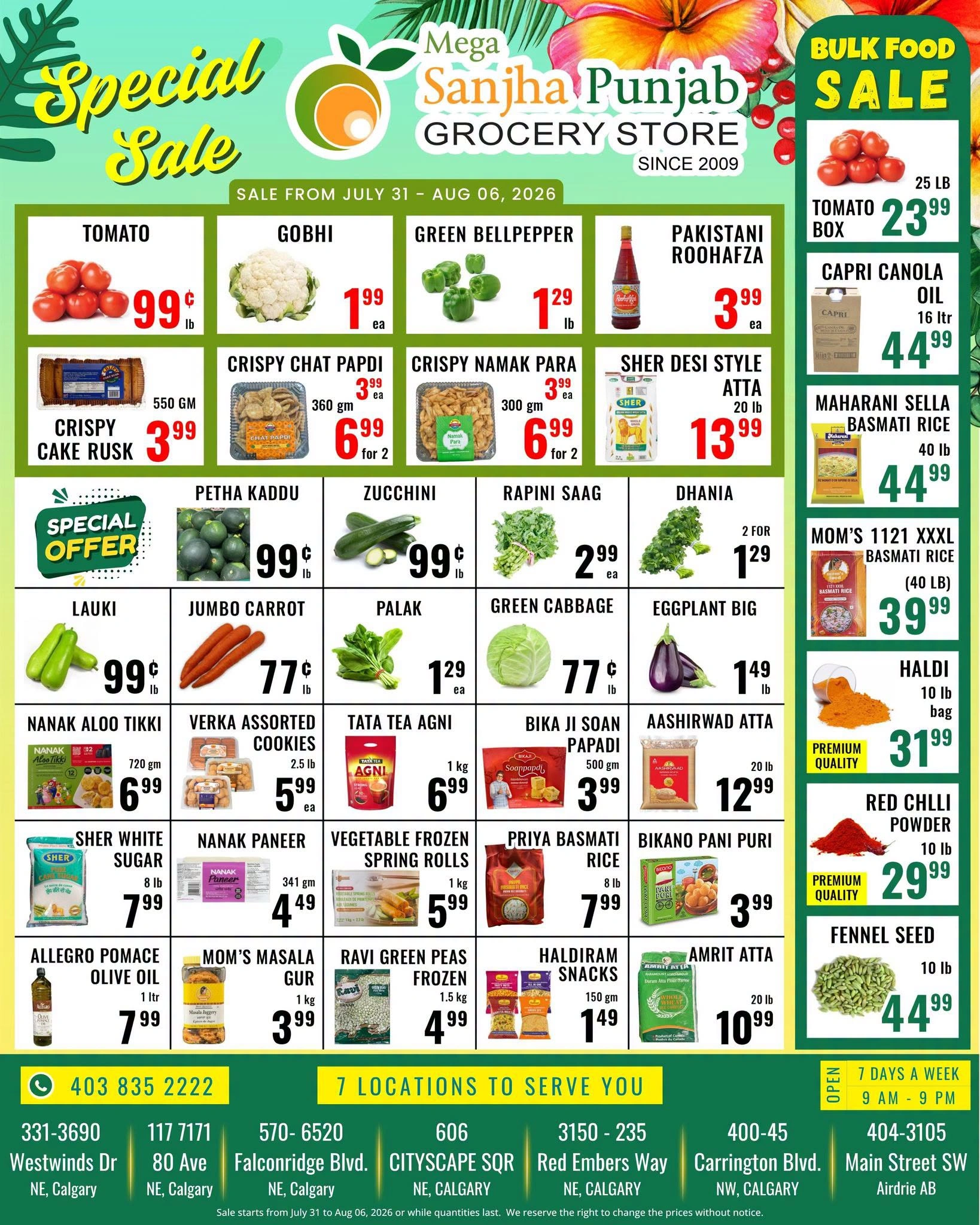 Sanjha Punjab Grocery Store flyer page 1