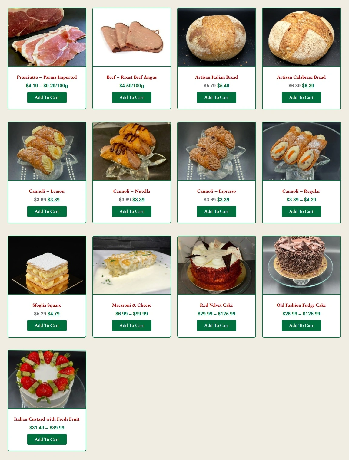 Angelo's Italian Bakery flyer page 3