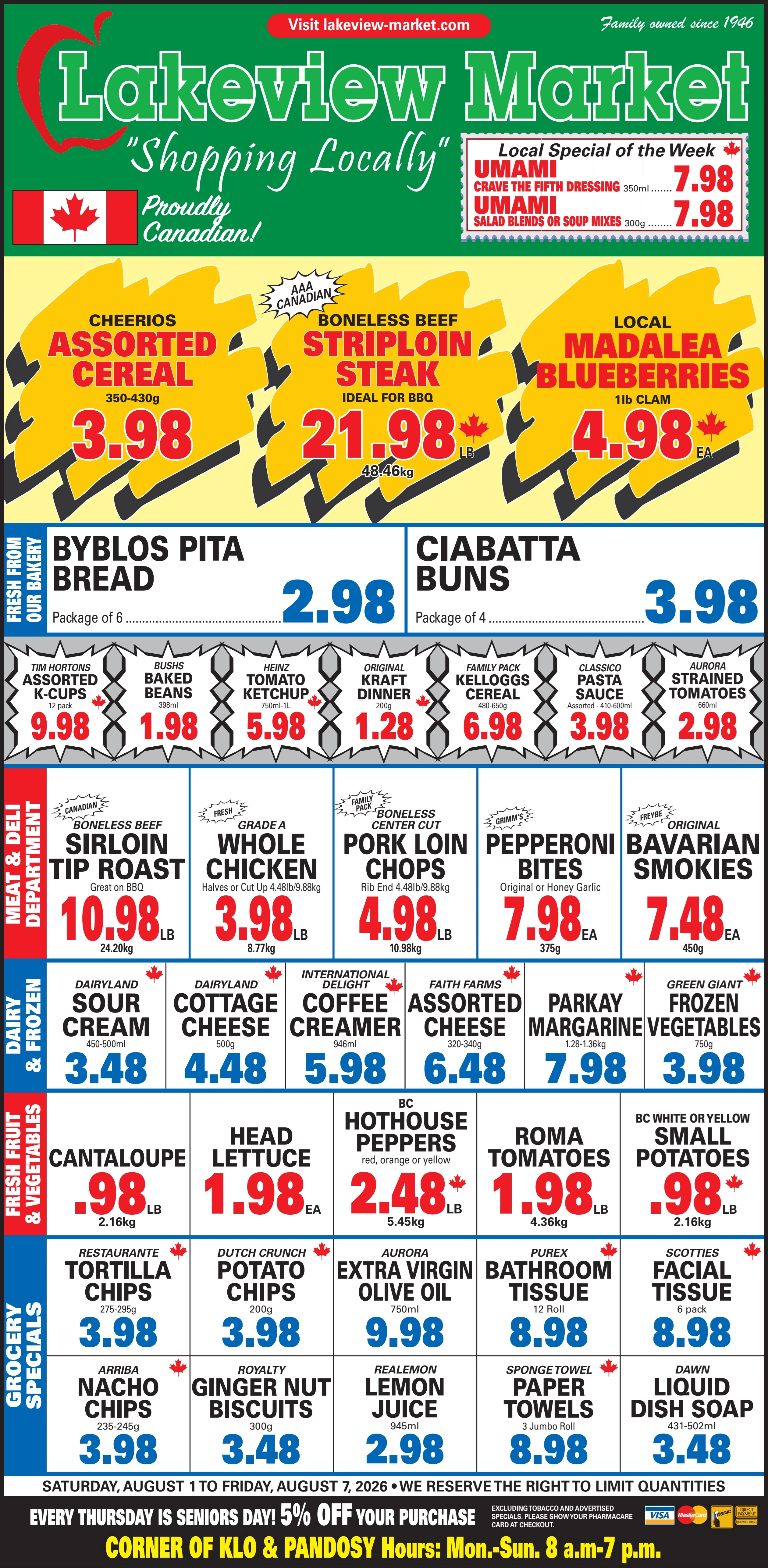 Lakeview Market flyer page 1
