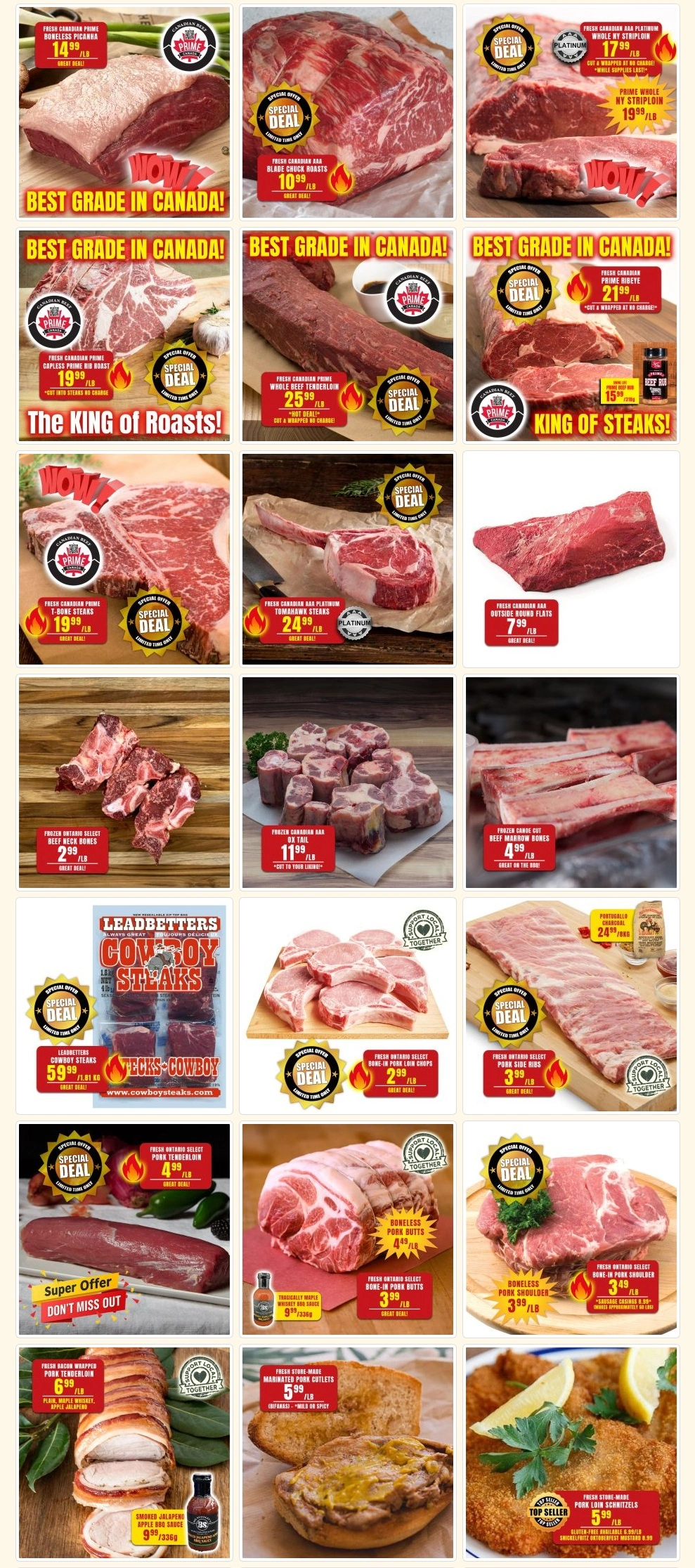 Robert's Quality Fresh Meats flyer page 2