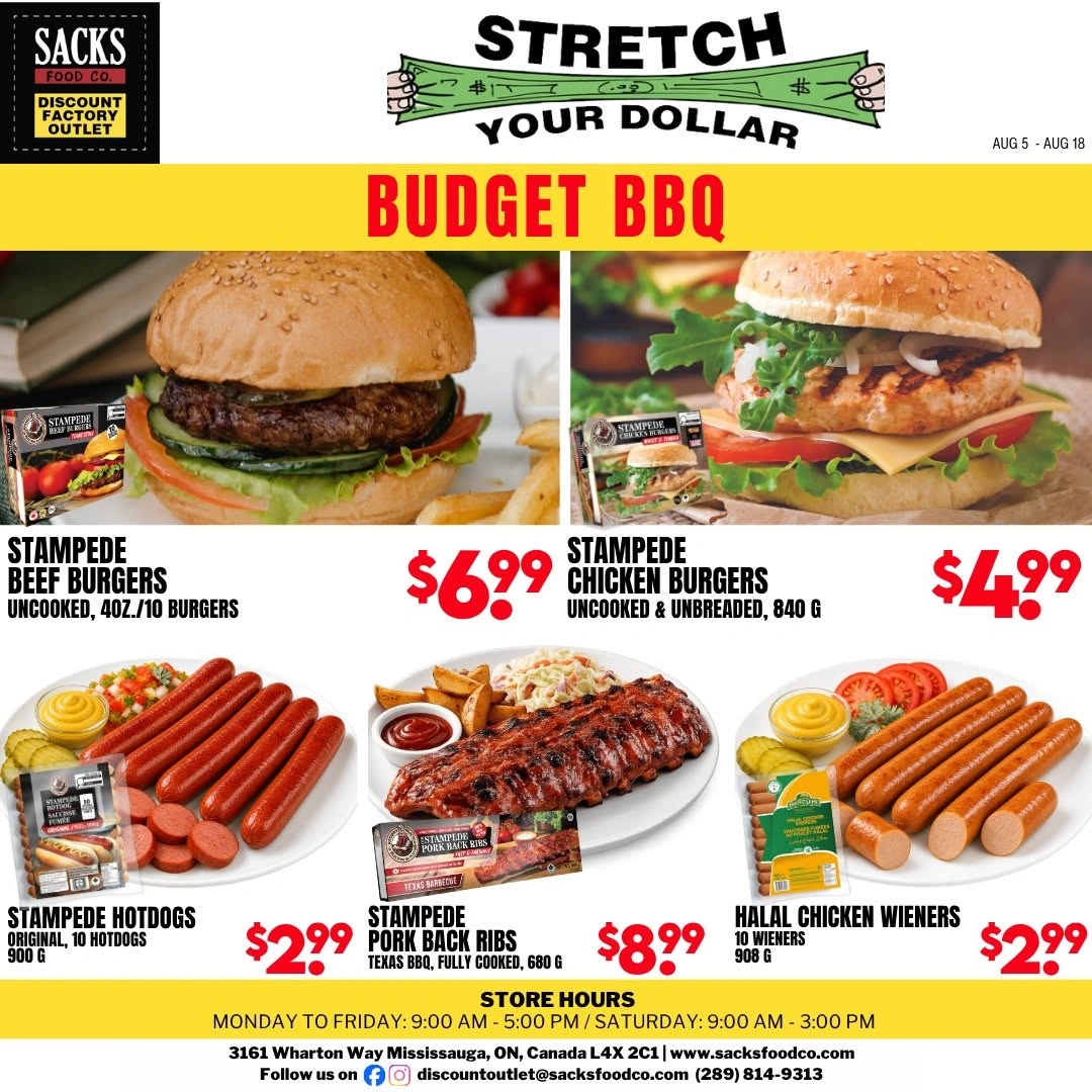 Sacks Food Co. flyer page 1