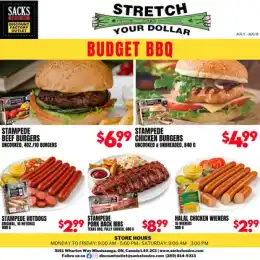 Sacks Food Co. Sacks Food Co. Flyer August 5 to 18