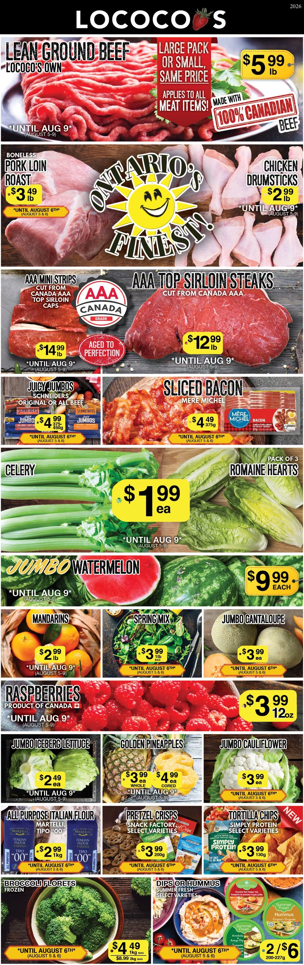Lococo's flyer page 1