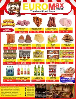 EuroMax Foods EuroMax Foods Bi-Weekly Flyer August 5 to 18