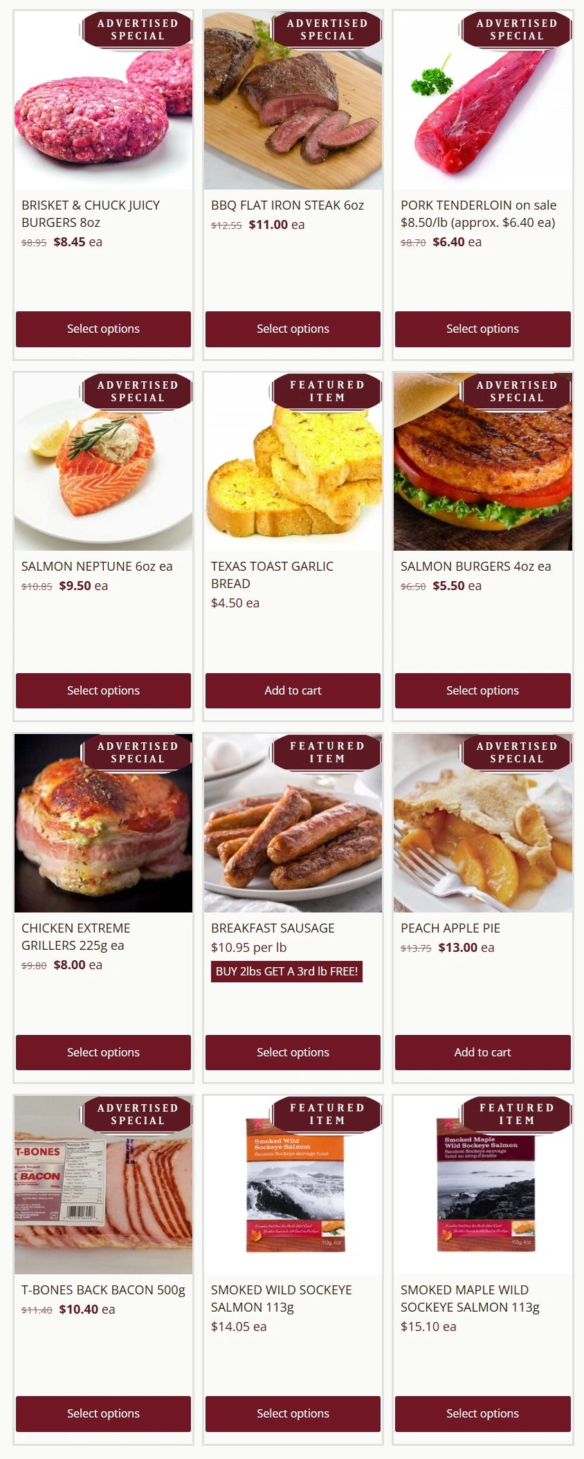 T-Bone's flyer page 1
