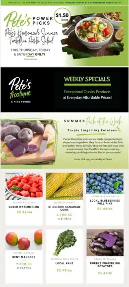 Pete's Fine Foods Pete's Fine Foods Flyer August 6 to 12