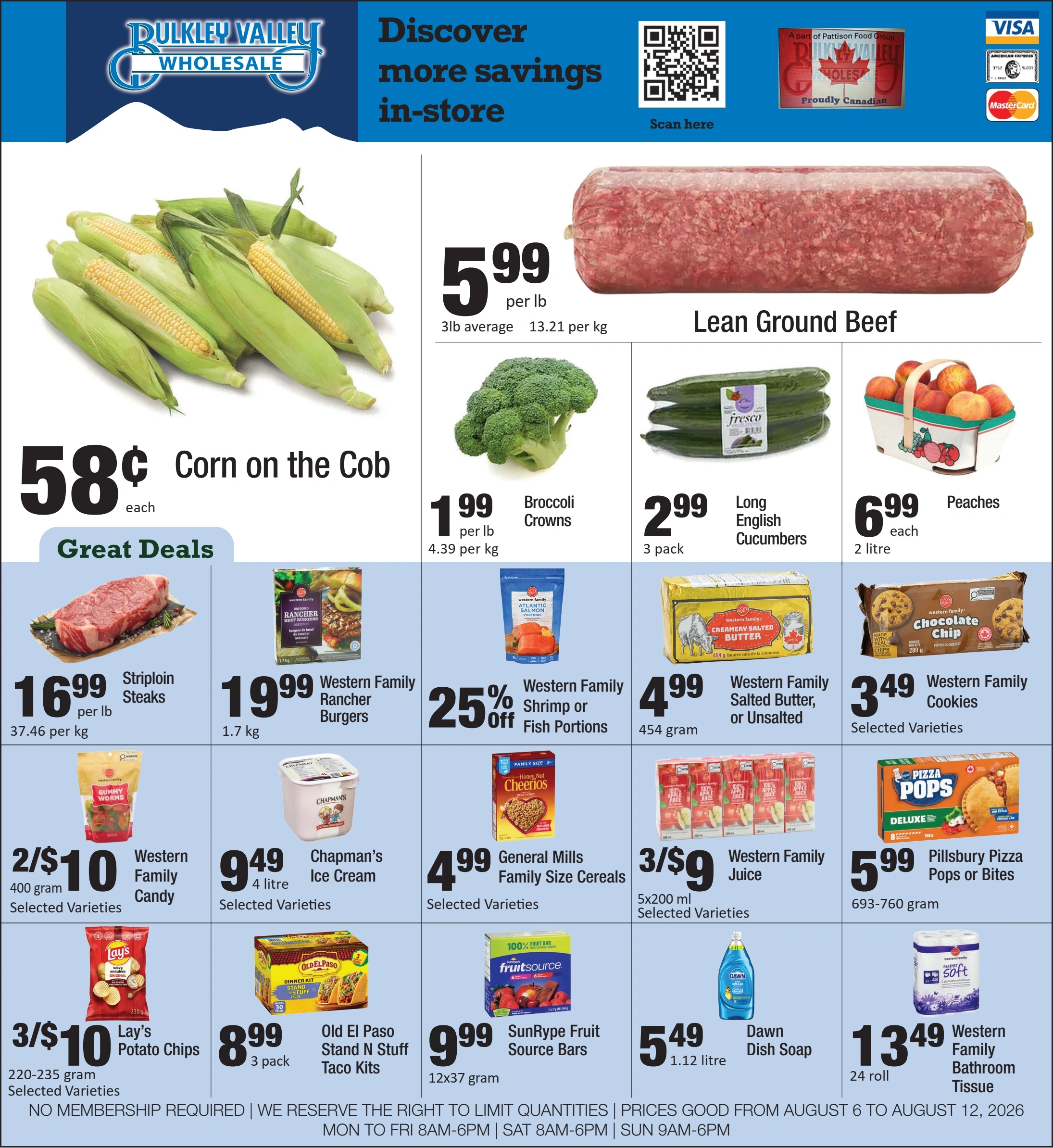 Bulkley Valley Wholesale flyer page 1