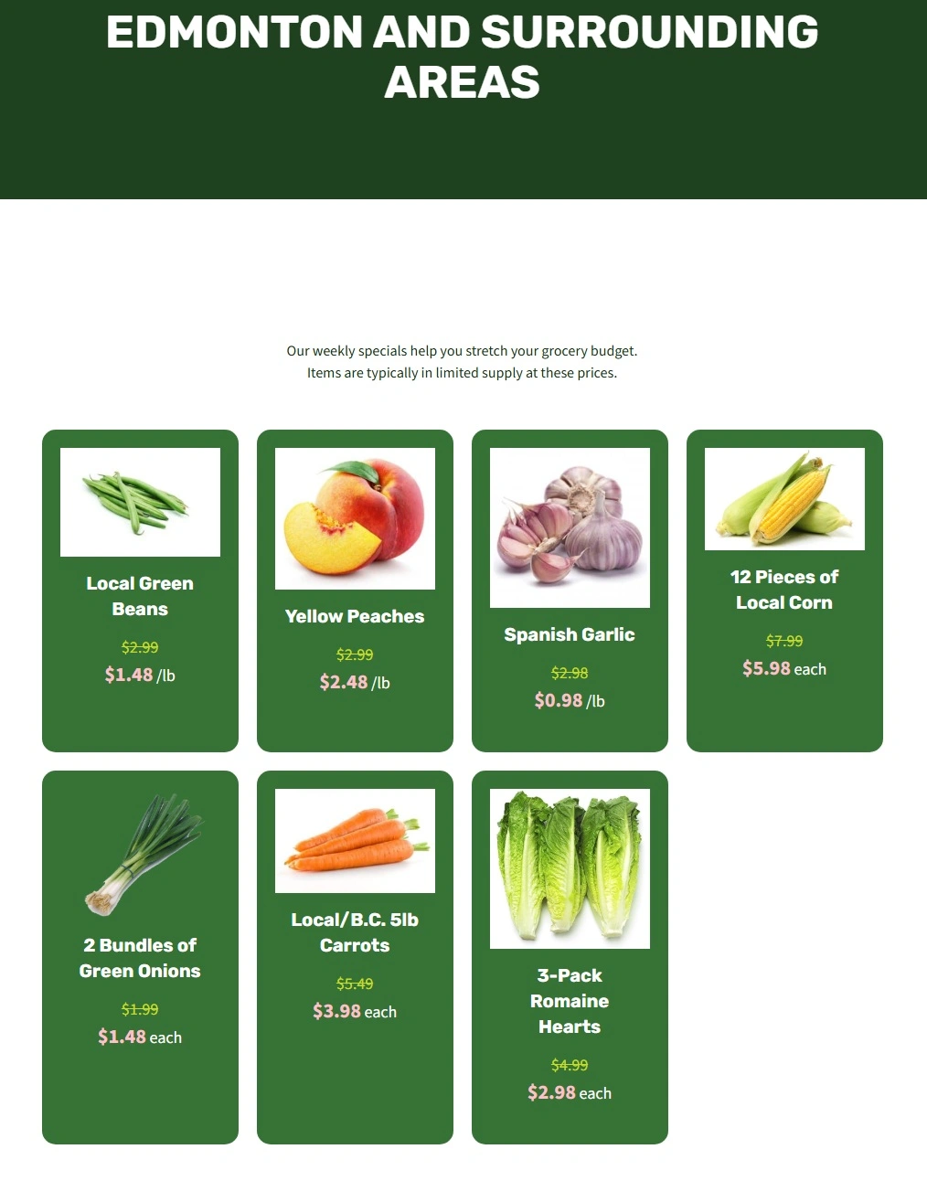 H&W Produce flyer page 2