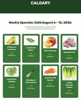 H&W Produce H&W Produce Flyer August 6 to 12