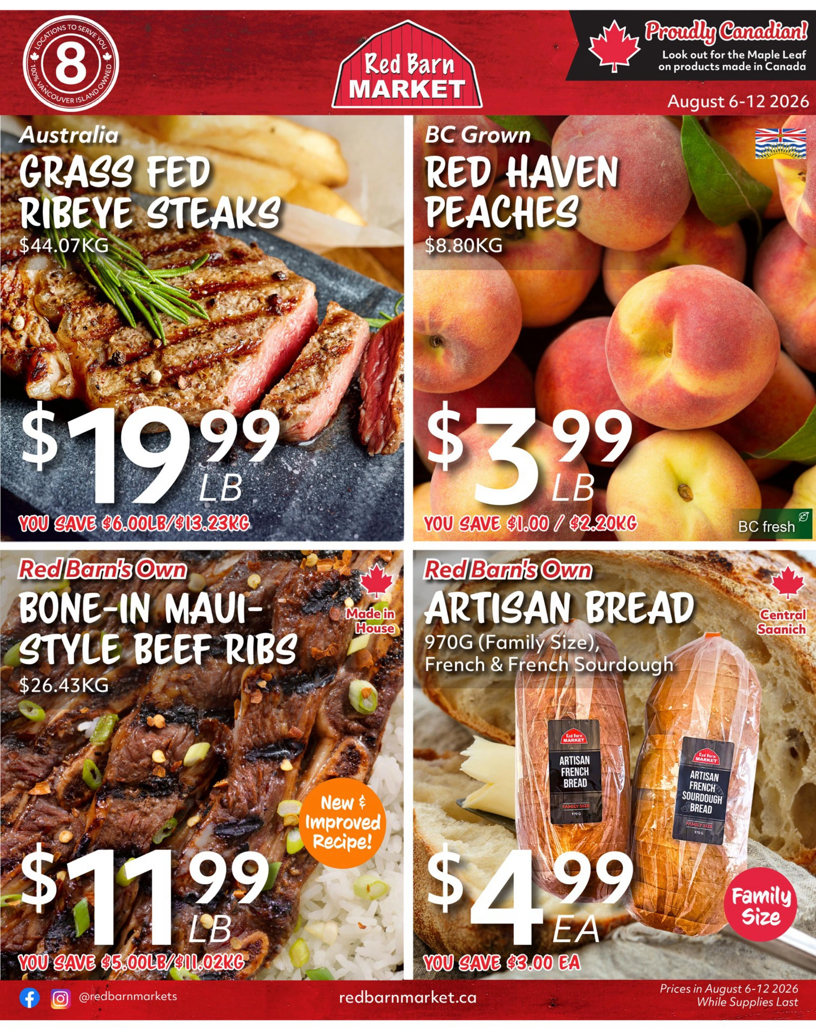 Red Barn Market flyer page 1
