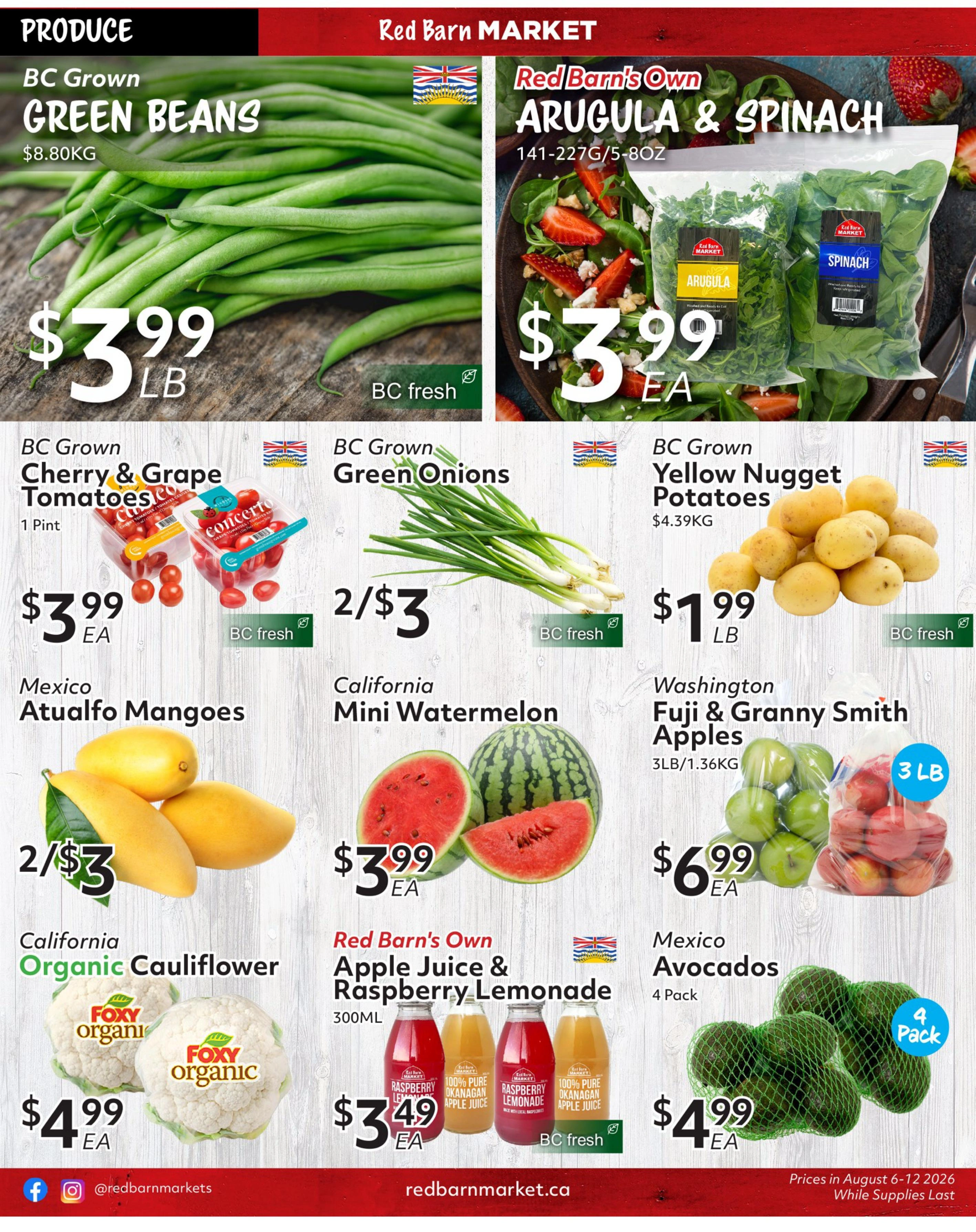 Red Barn Market flyer page 7