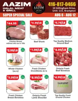 Aazim Halal Meat & Grill Aazim Halal Meat & Grill Flyer August 6 to 12