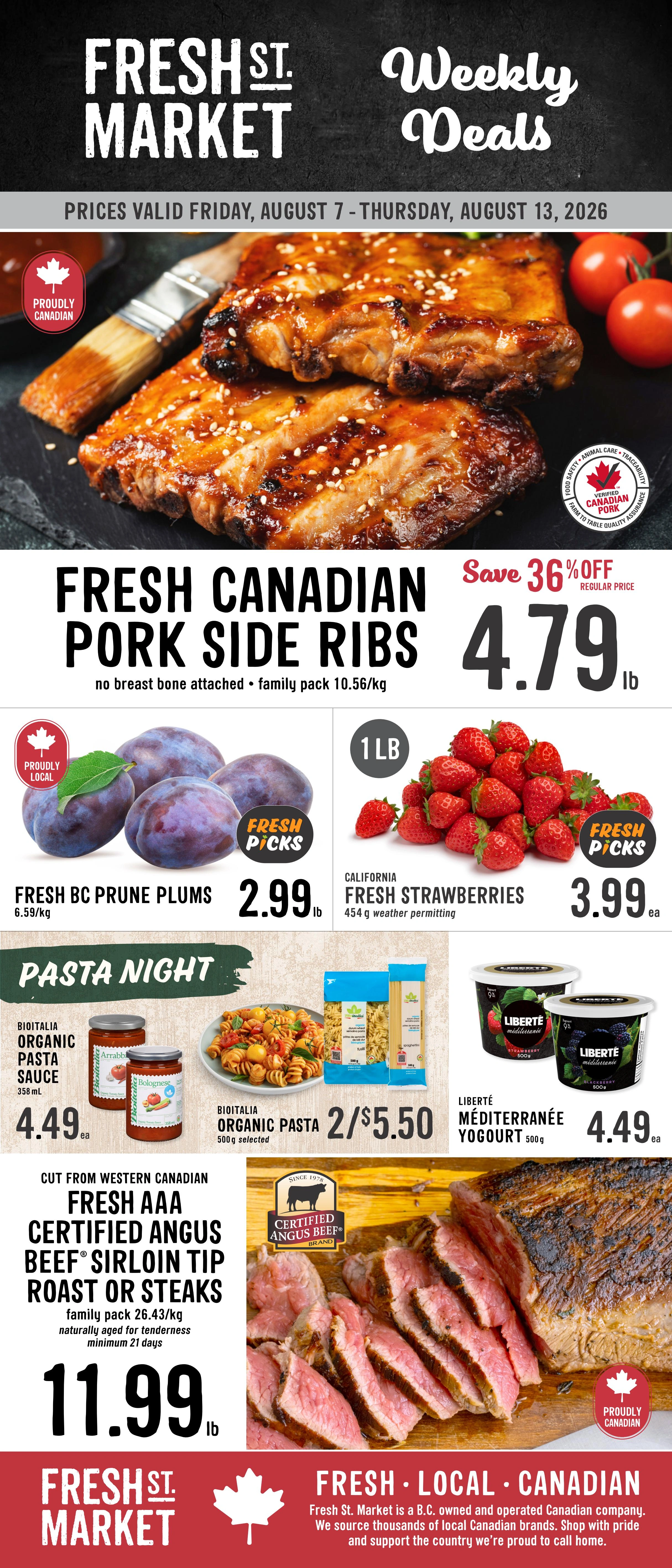 Fresh St. Market flyer page 1