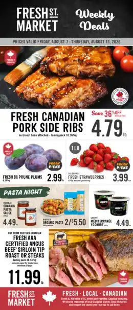 Fresh St. Market Fresh St. Market Flyer August 7 to 13