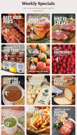 Meridian Farm Market Meridian Farm Market Flyer August 6 to 12