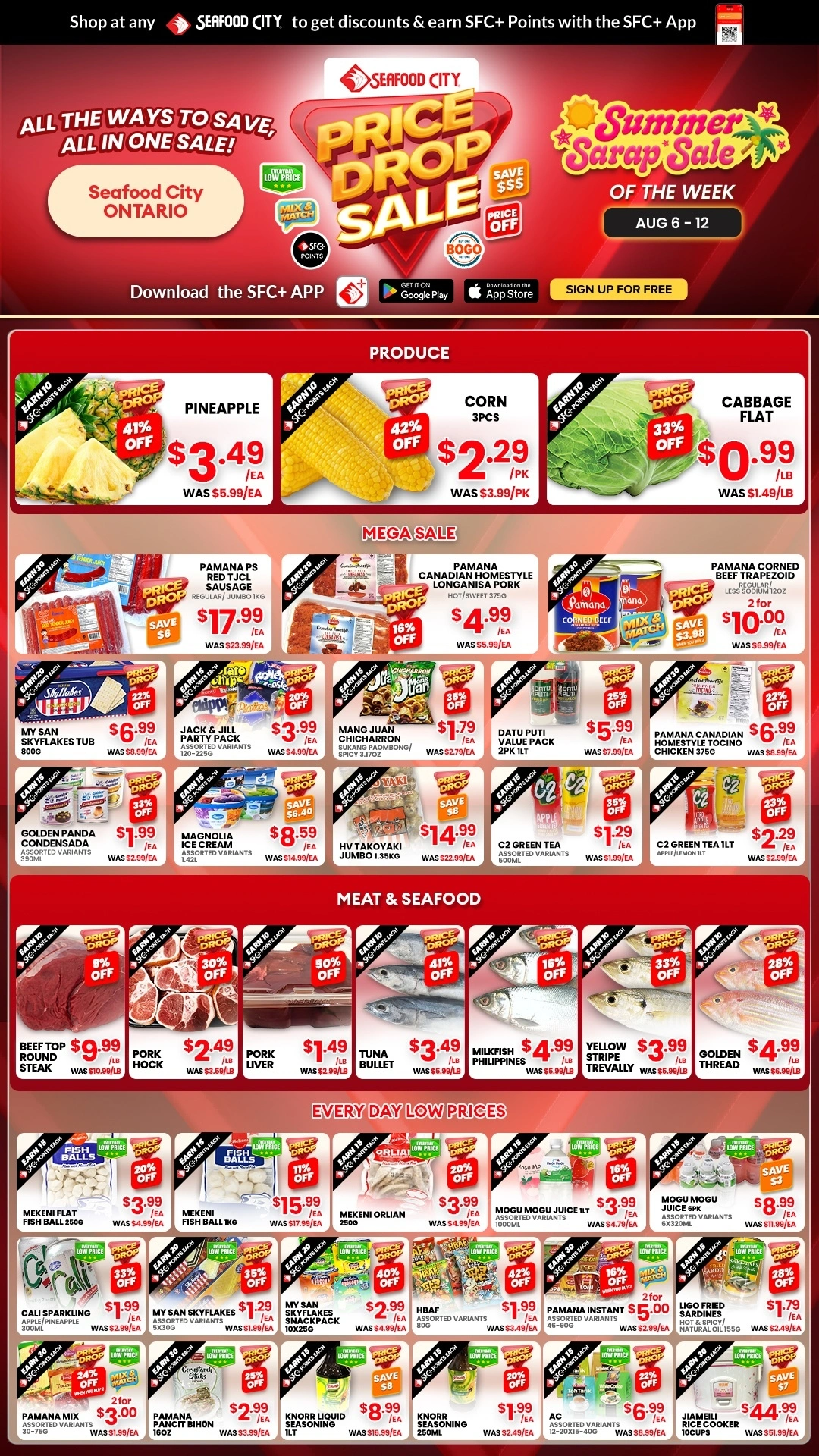 Seafood City Supermarket flyer page 1