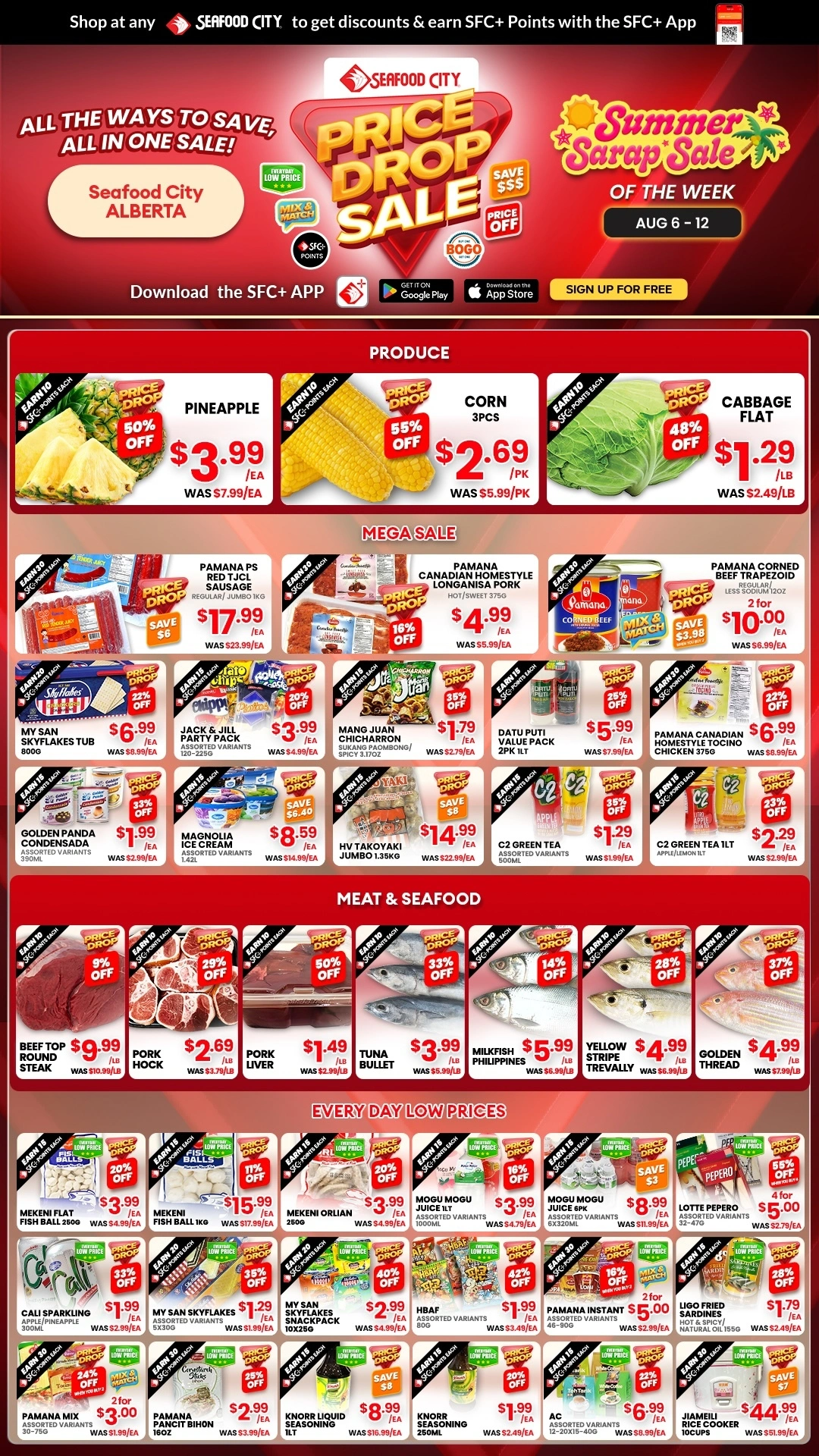 Seafood City Supermarket flyer page 1