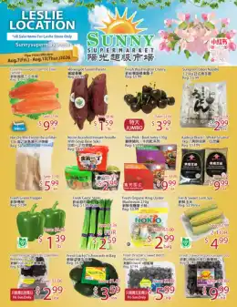 Sunny Food Mart Sunny Supermarket (Leslie) Flyer August 7 to 13