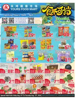Yours Food Mart Yours Food Mart Flyer August 7 to 13
