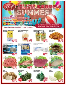 Top Food Supermarket Top Food Supermarket Flyer August 7 to 13