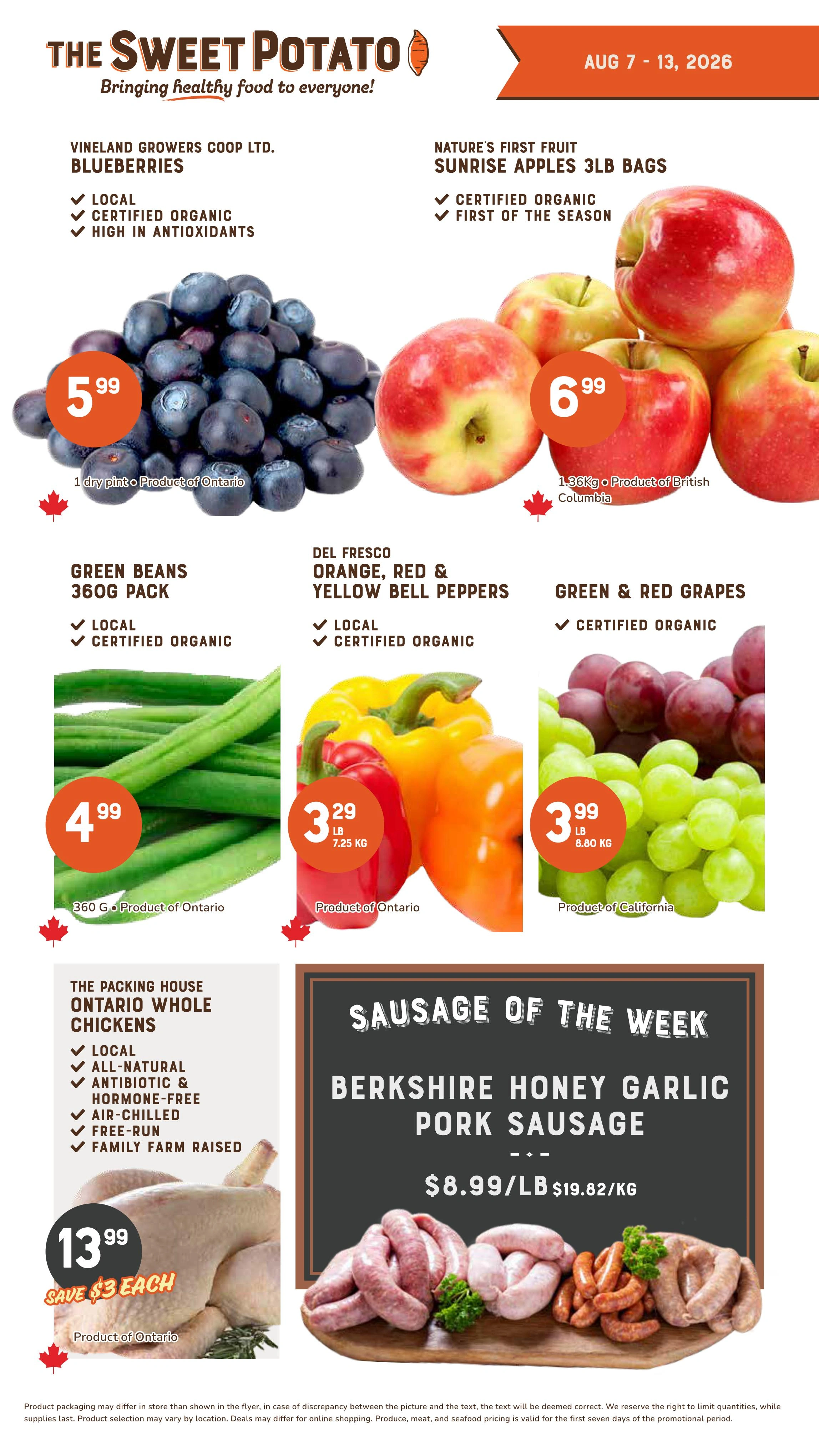 The Sweet Potato flyer page 2