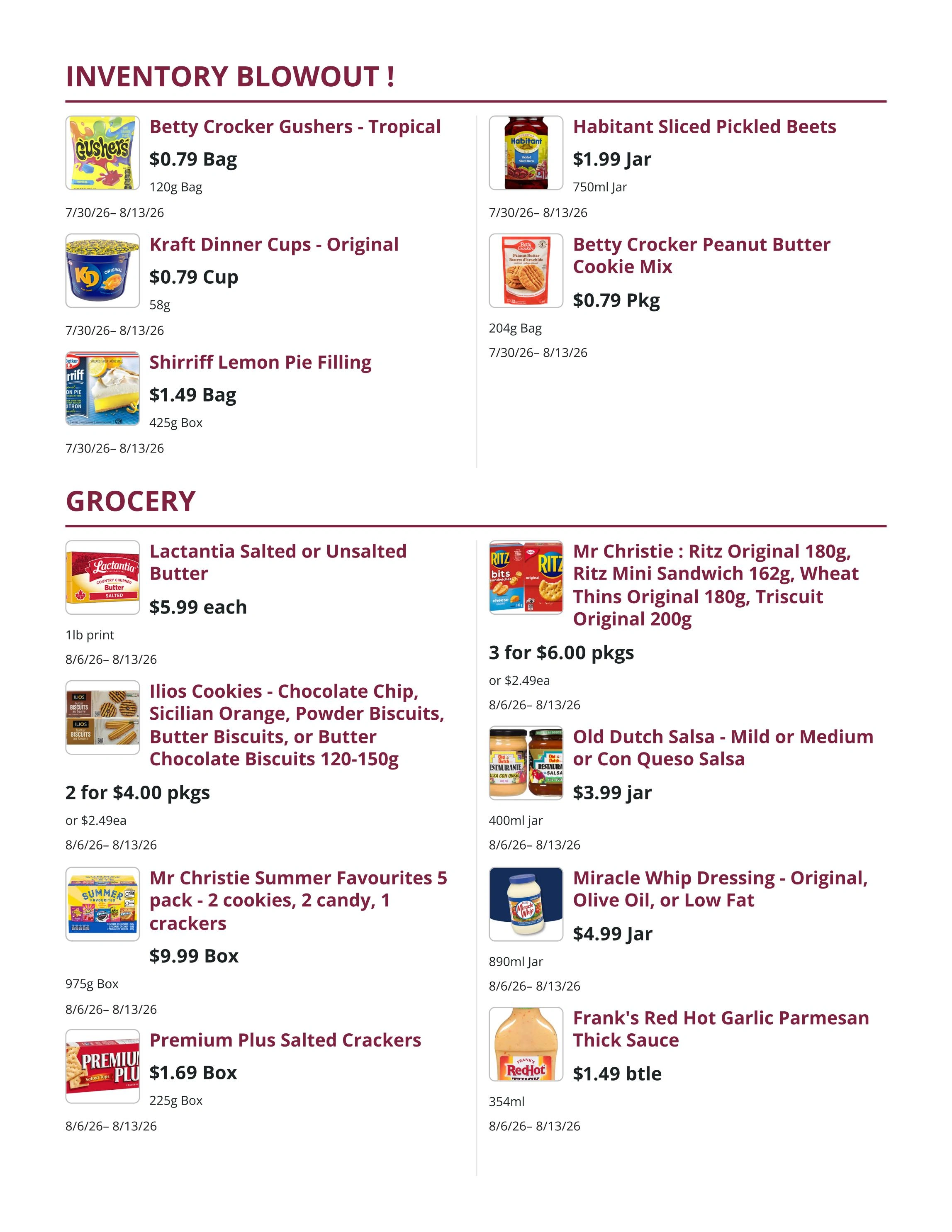 Mike Dean Local Grocer flyer page 2