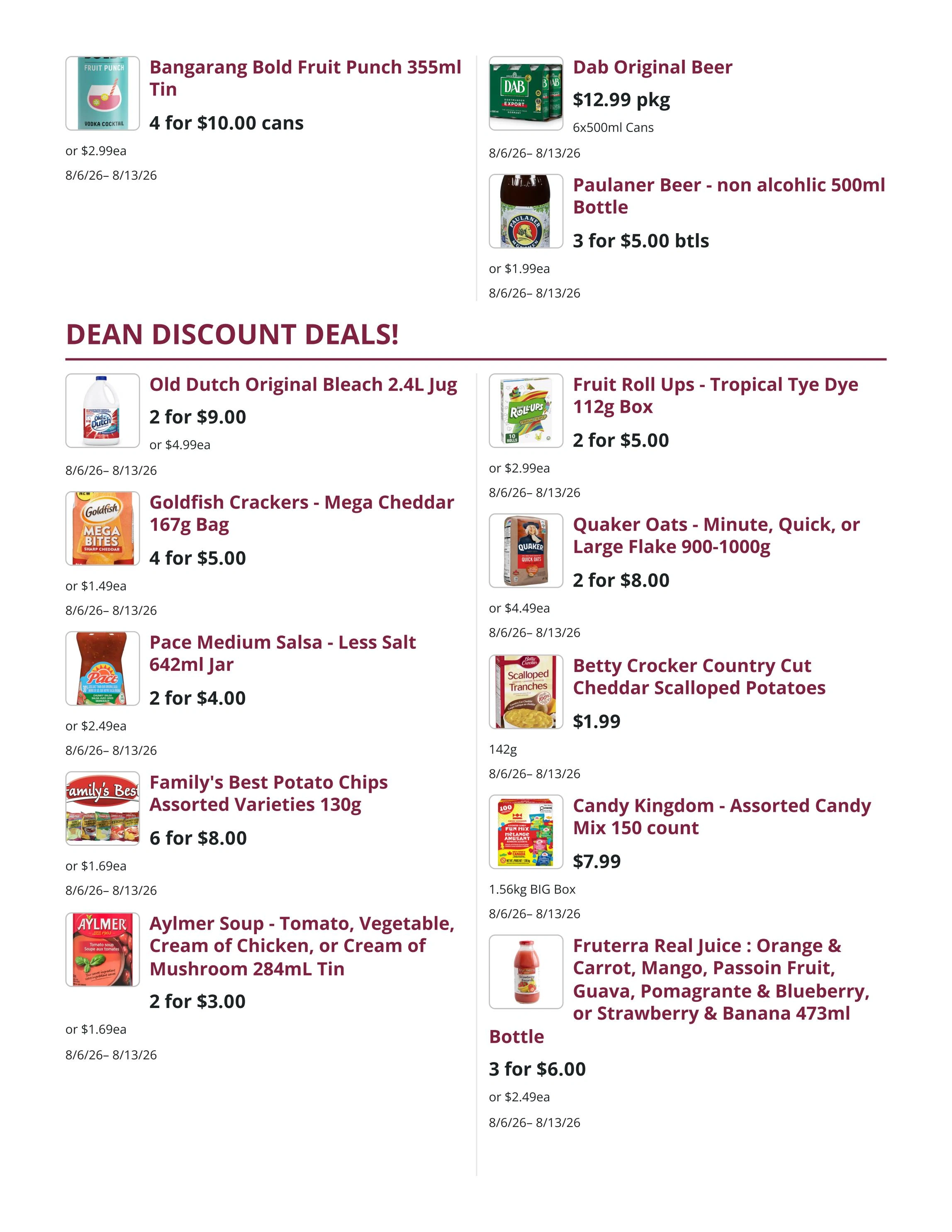Mike Dean Local Grocer flyer page 6