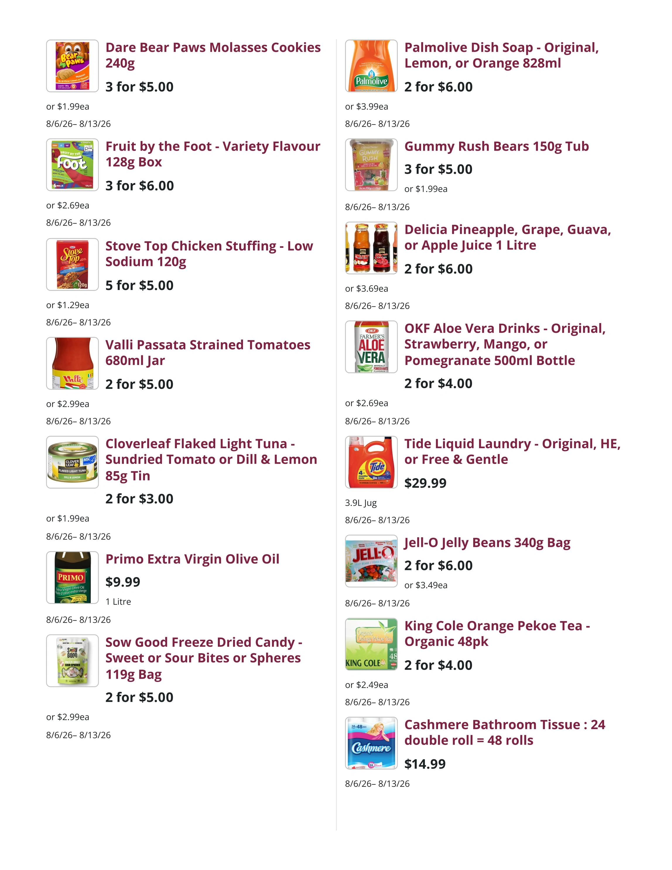 Mike Dean Local Grocer flyer page 8
