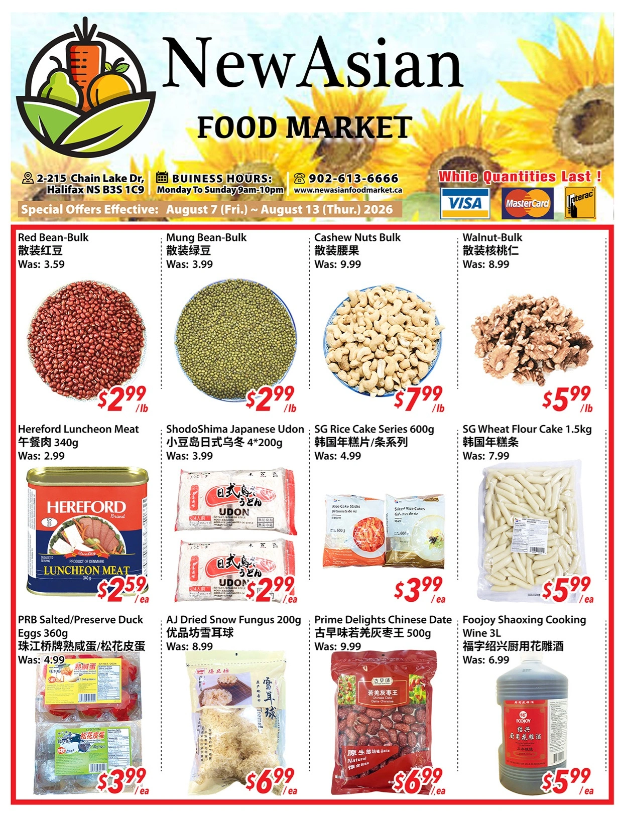 New Asian Food Market flyer page 1