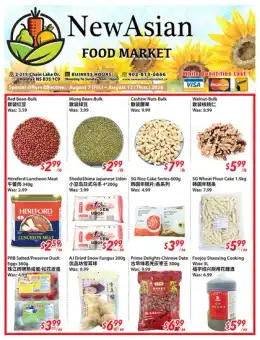 New Asian Food Market New Asian Food Market Flyer August 7 to 13