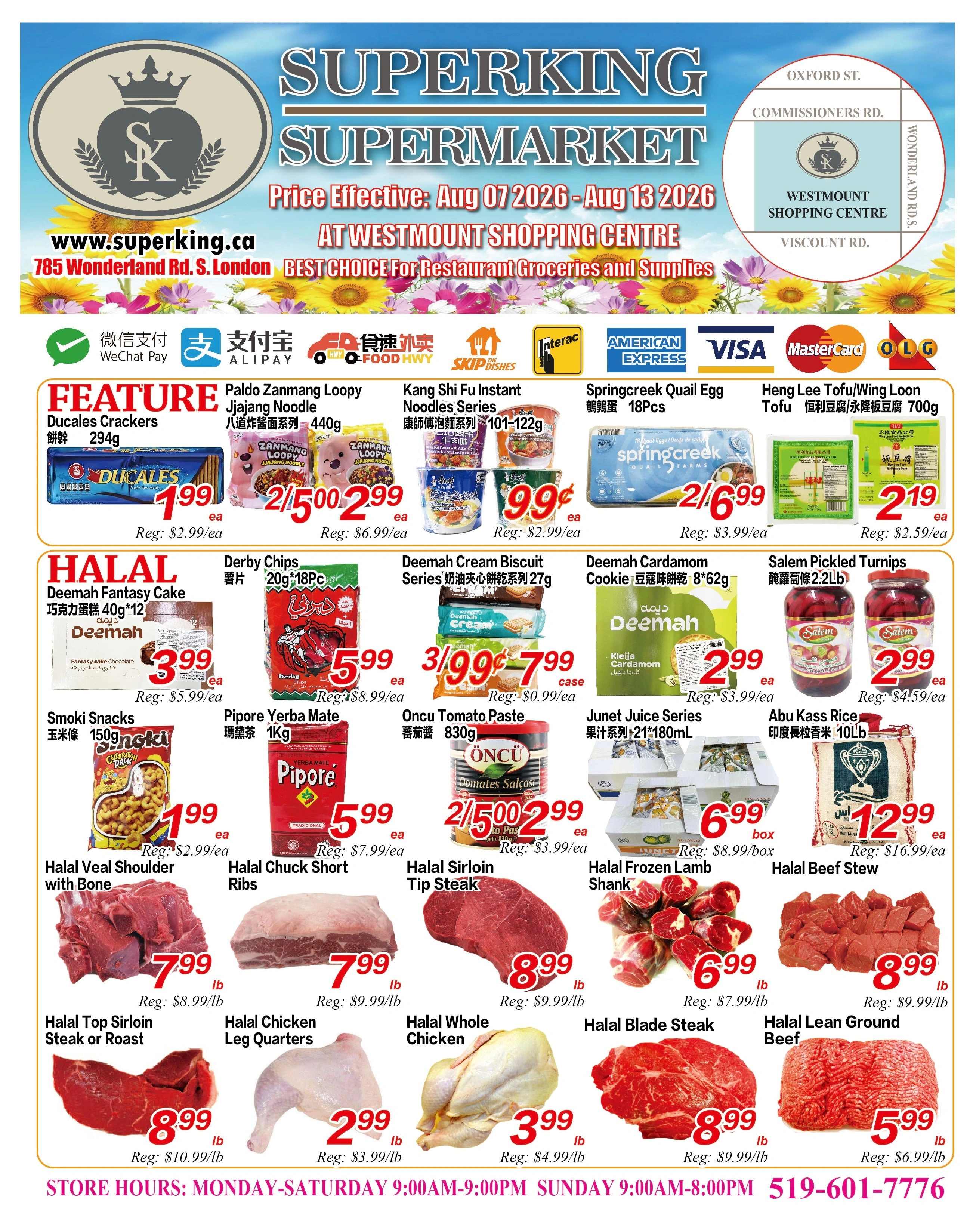 SuperKing Supermarket flyer page 1