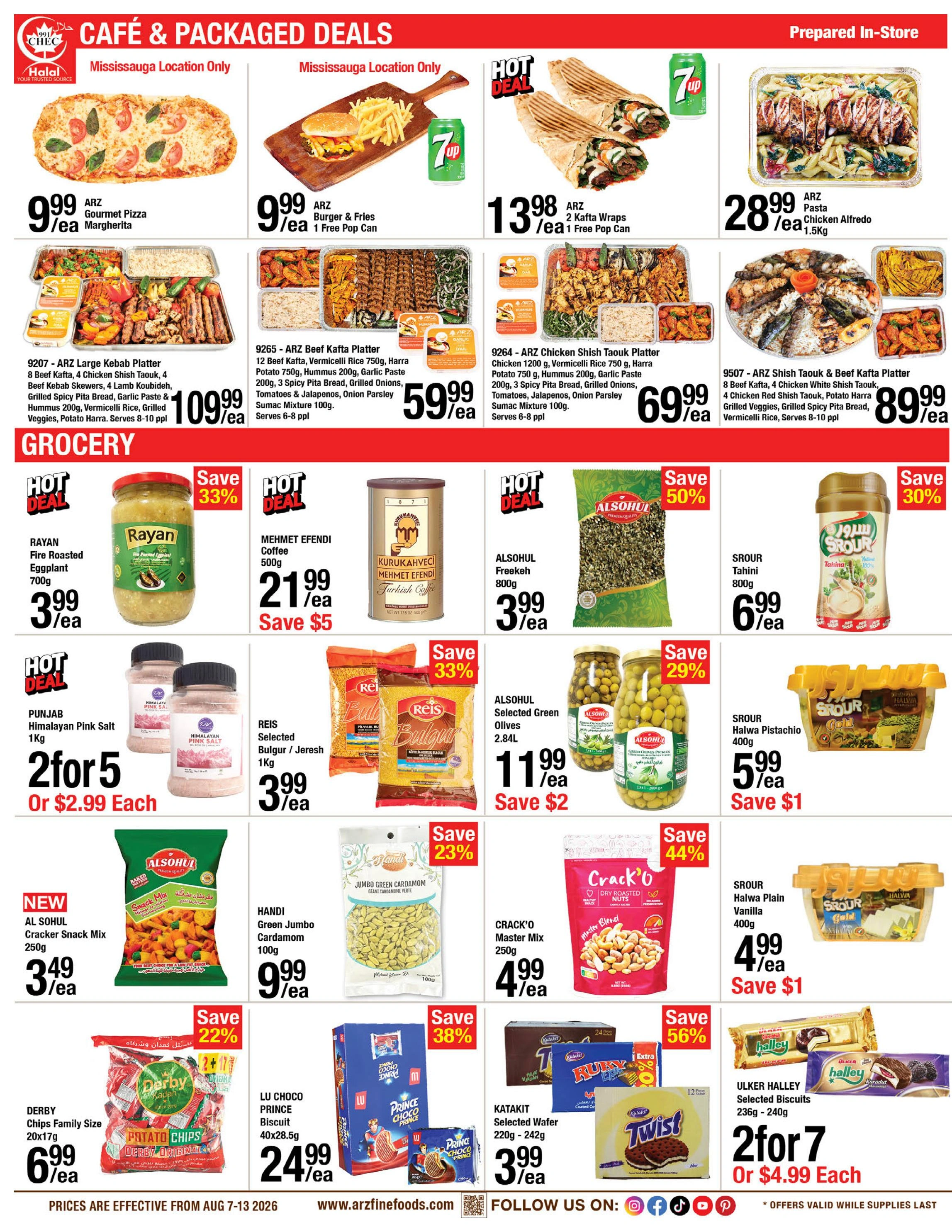 Arz Fine Foods flyer page 2