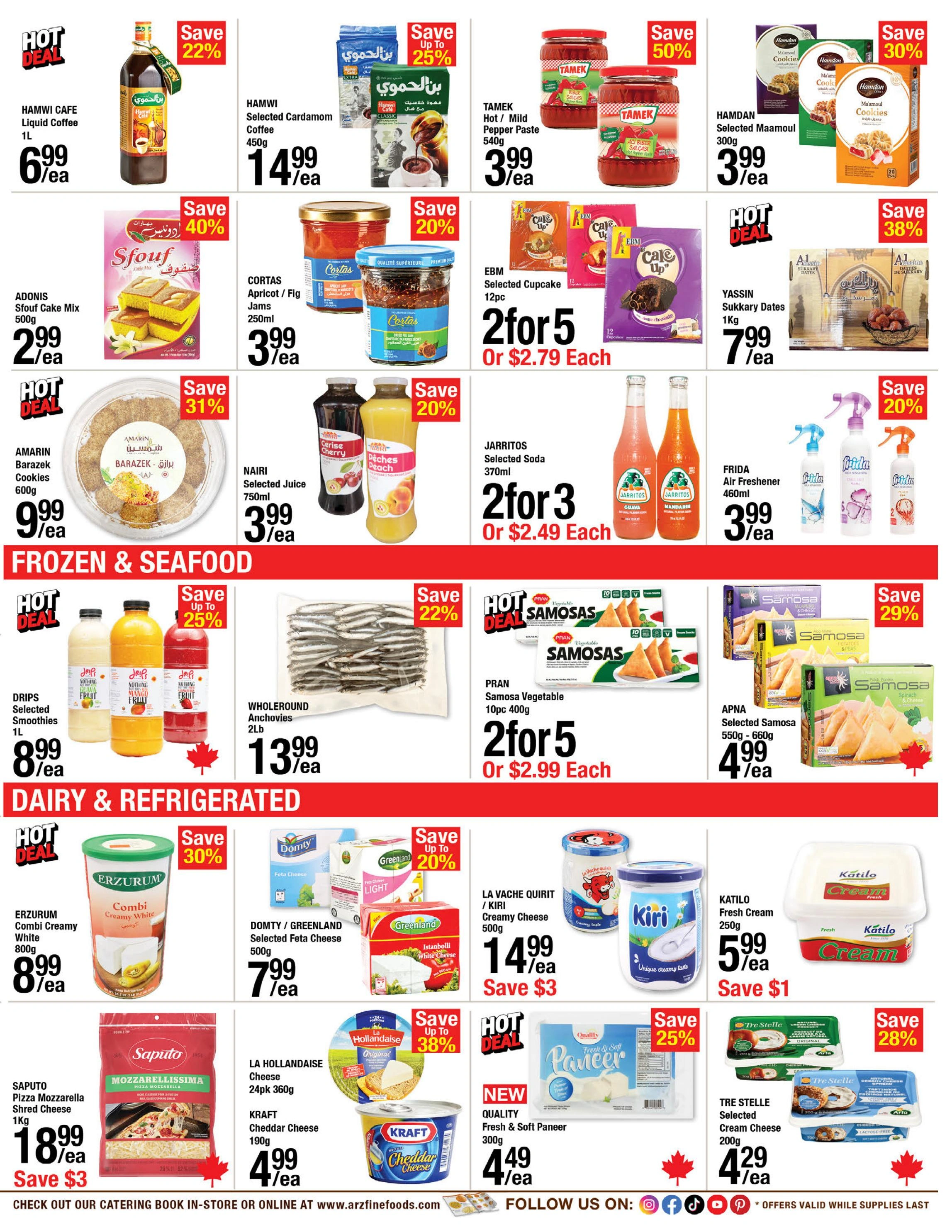 Arz Fine Foods flyer page 3
