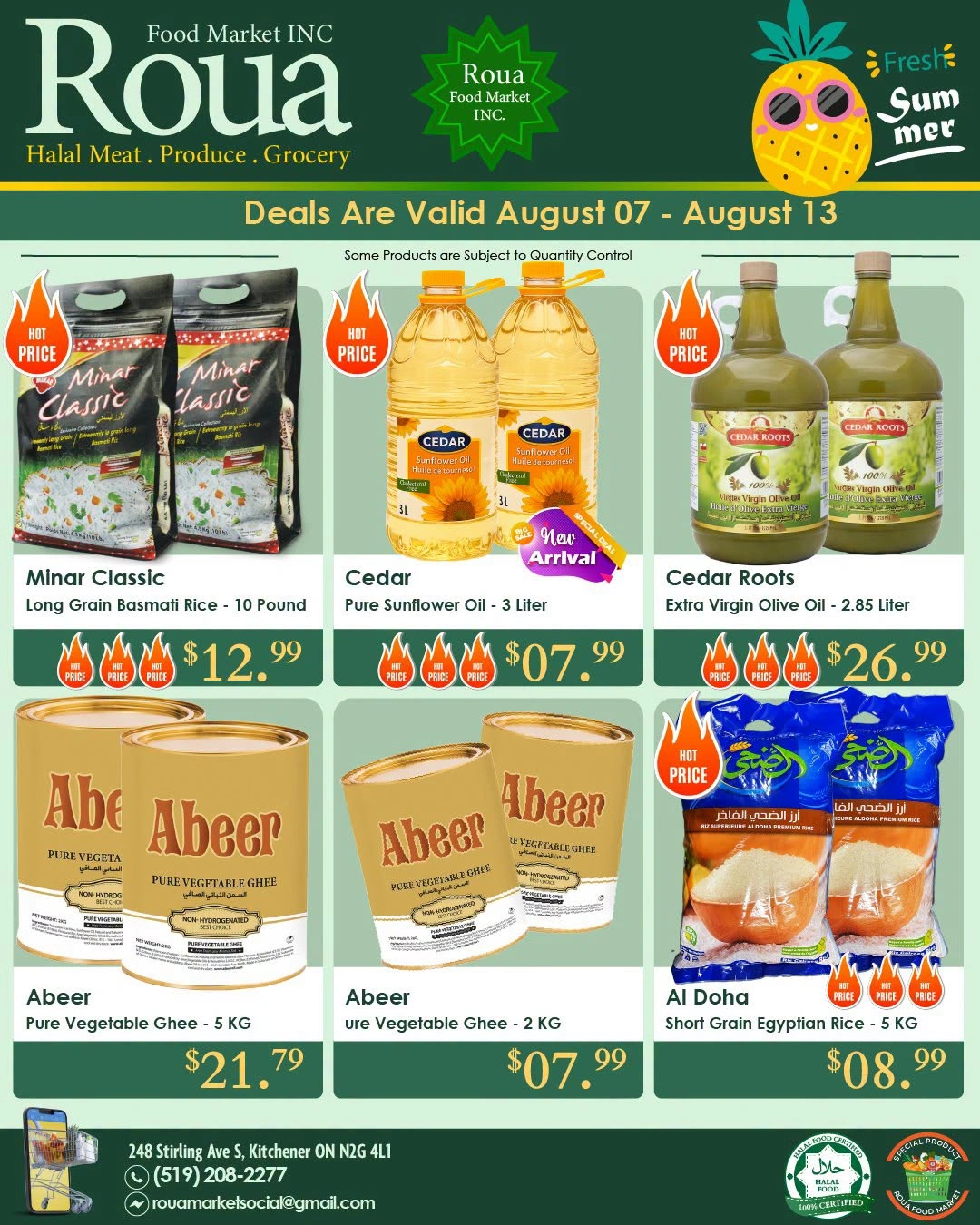 Roua Food Market flyer page 1