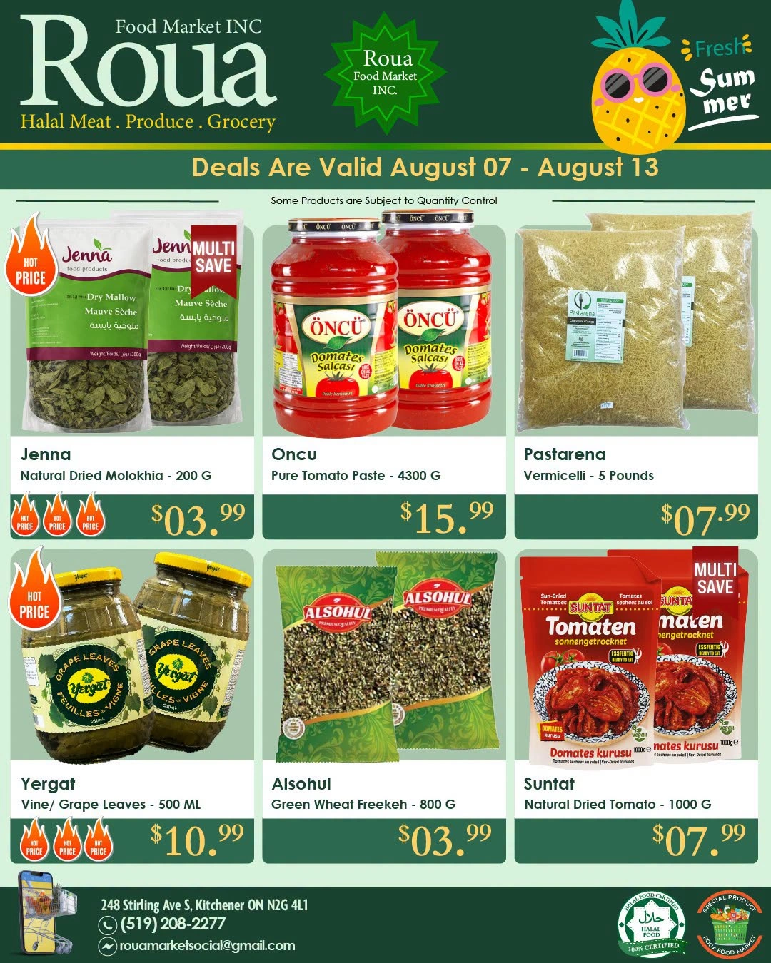 Roua Food Market flyer page 2