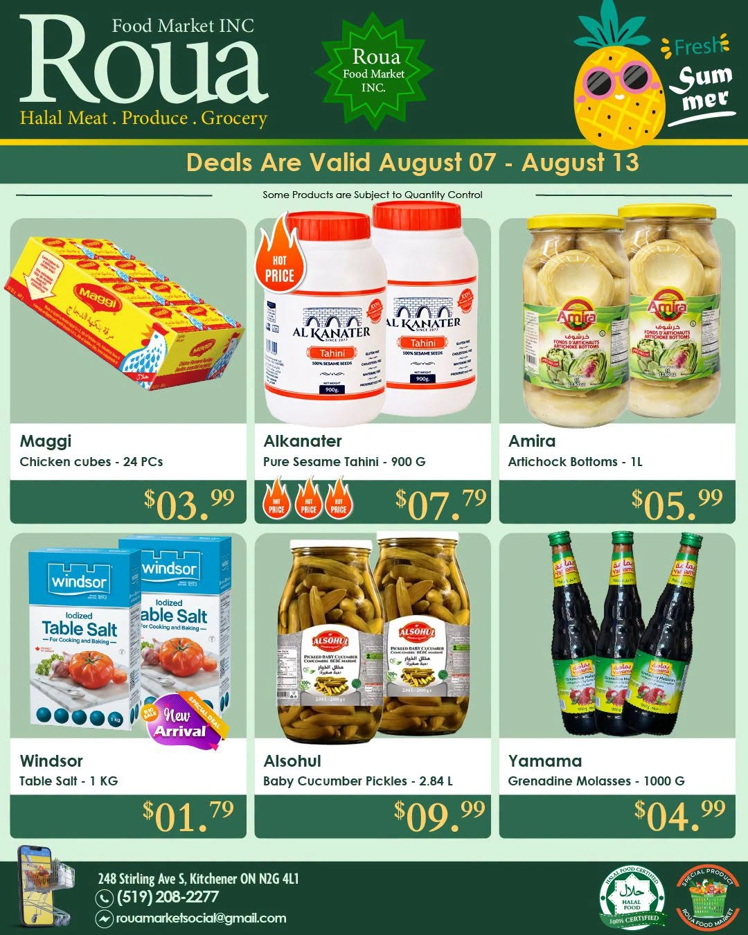 Roua Food Market flyer page 3