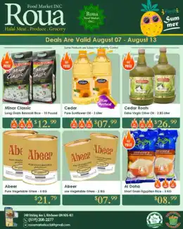 Roua Food Market Roua Food Market Flyer August 7 to 13