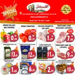 Al-Quds Supermarket Al-Quds Supermarket Flyer August 7 to 13