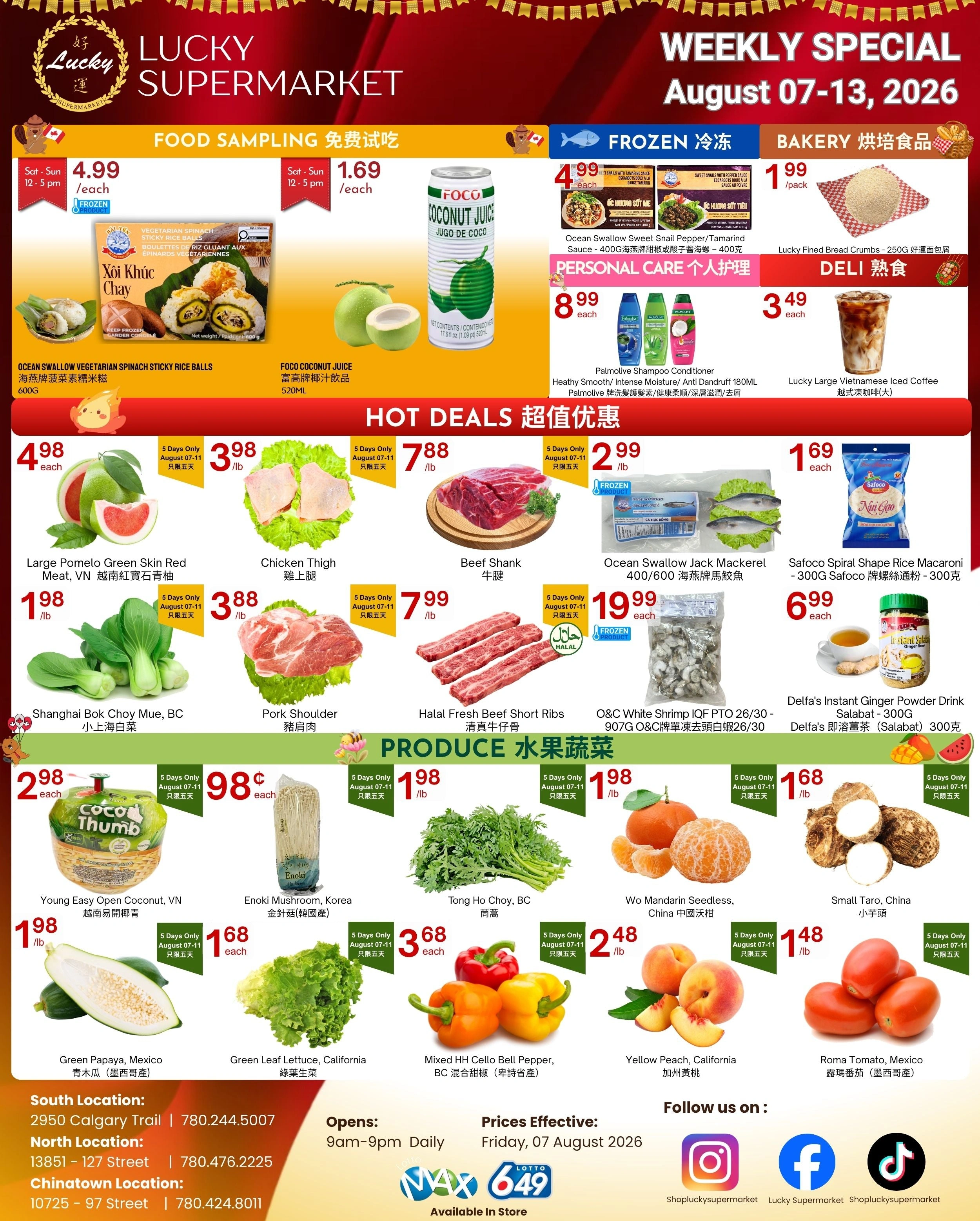 Lucky Supermarket flyer page 1