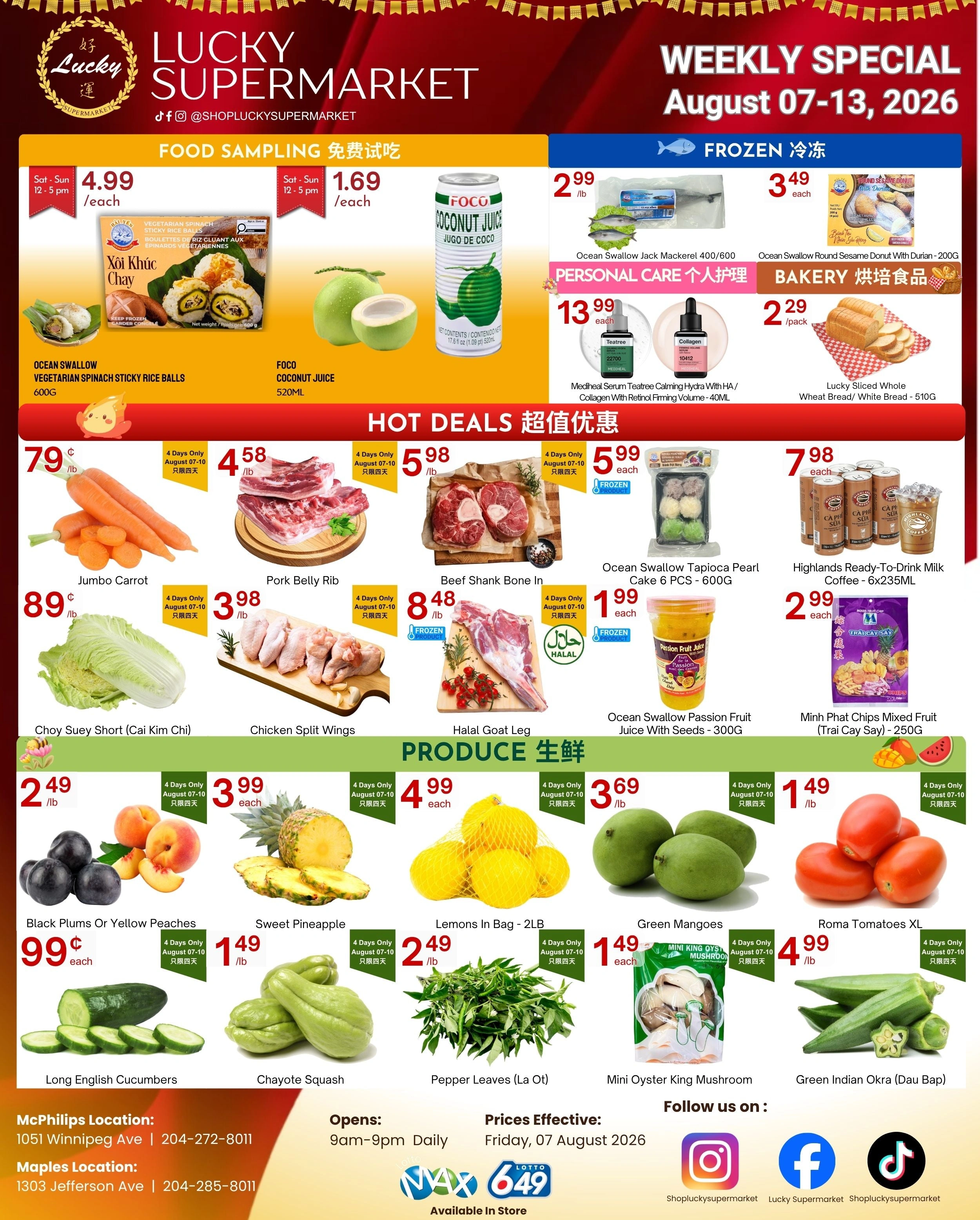 Lucky Supermarket flyer page 1